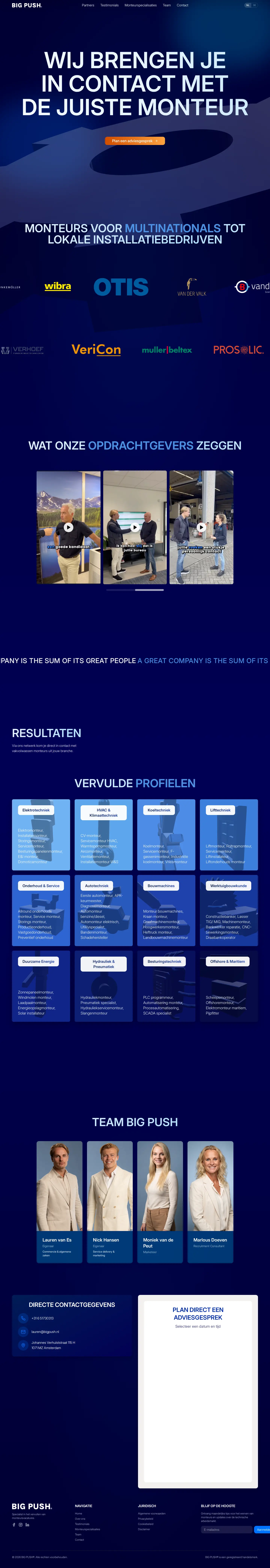 bigpush.nl website